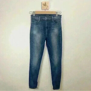 J BRAND Cropped Zip Skinny Jeans in Spirited Size 26